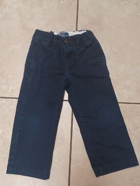 Polo by Ralph Lauren Navy Kids Chinos with Adjustable Waist, Size 3T